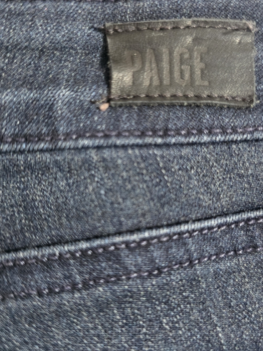 Paige Verdugo High-Rise Dark Blue Skinny Jeans Sz 27 - Picture 5 of 8